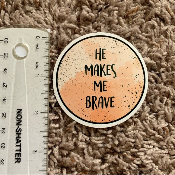 6/$12 Inspirational Vinyl Sticker Matte - Faith - Picture 2 of 2